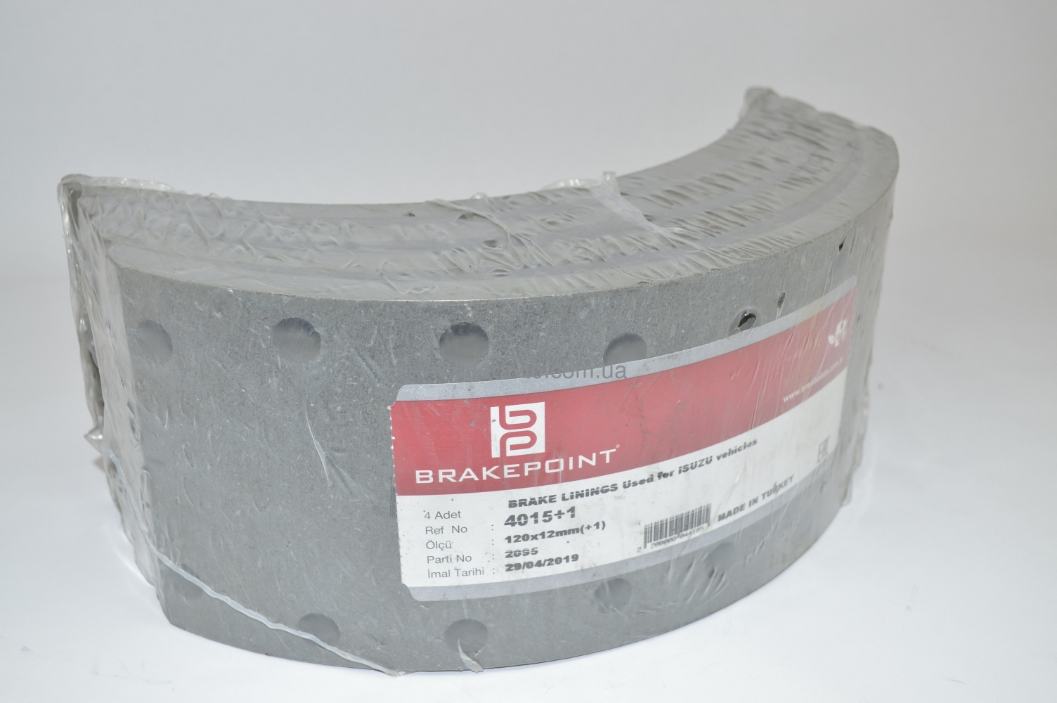 Накладка гальмівної колодки Isuzu NQR 70/71 БОГДАН АТАМАН 12мм.(к-т) BRAKE POINT Туреччина