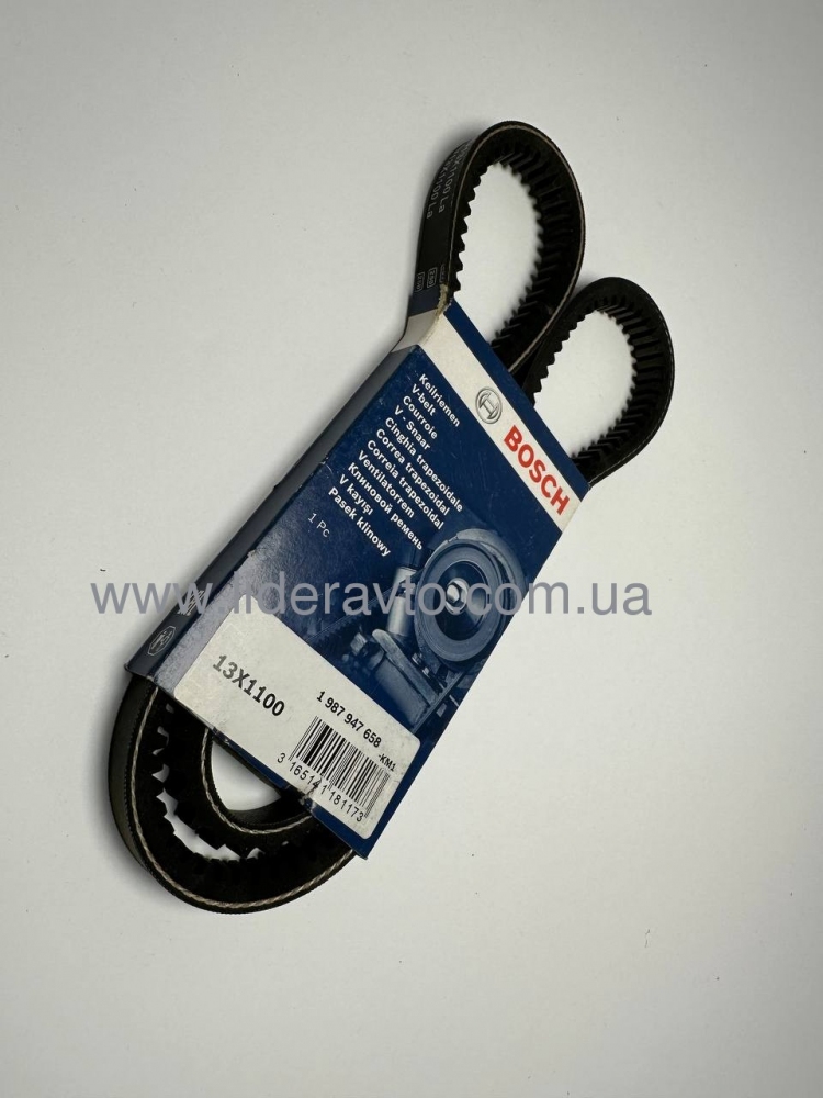  Ремень компрессора БОГДАН А-091, А-092, АТАМАН 13Ах1100 BOSCH
