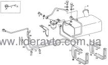 Бак топливный TATA 120л. с бандажом и кронштейнами 264447000101
