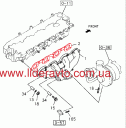 Прокладка выпускного коллектора БОГДАН ISUZU 4HG1/4HG1T/4HE1/4HK1 8971464990