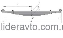 Рессора Isuzu NQR Богдан А-092, А-091, А-093  передняя Турция.